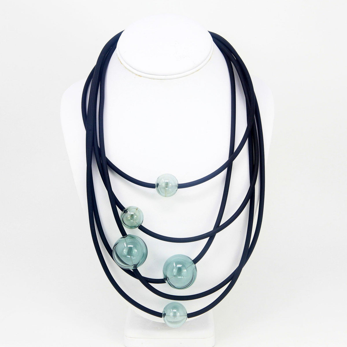 Galaxy Murano Glass Statement Necklace, Made in Italy - MyItalianDecor