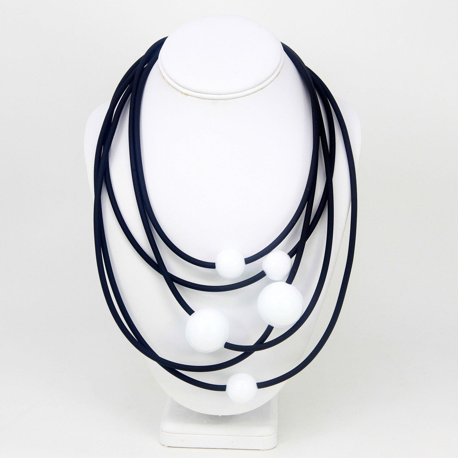 Galaxy Murano Glass Statement Necklace, Made in Italy - MyItalianDecor