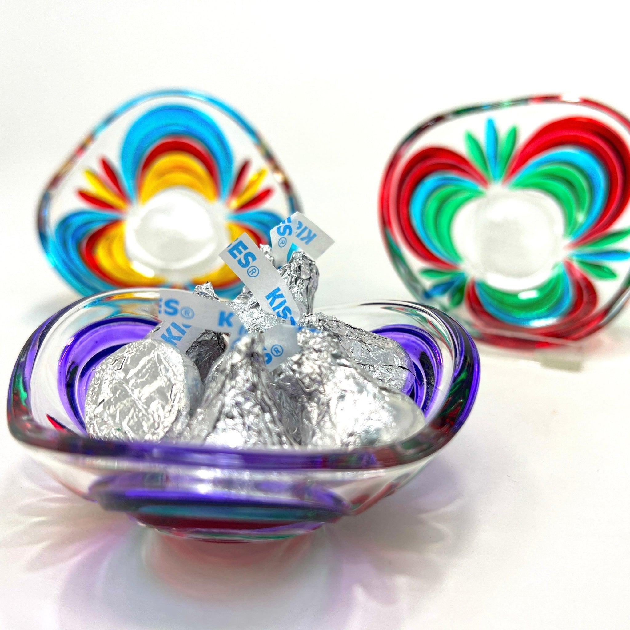 Luxury Rainbow Glass Dishware