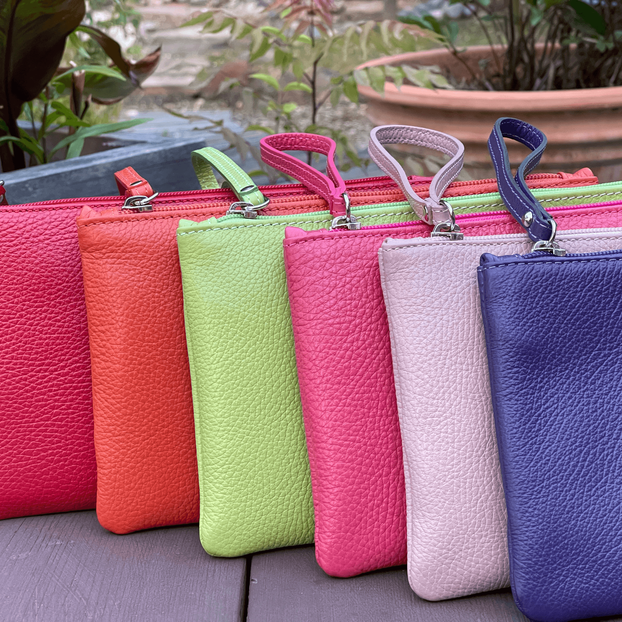 The Wristlet Italian Leather Bag Made in Italy