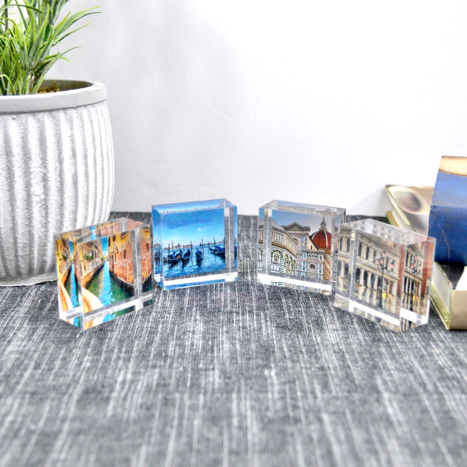 Acrylic Photo Cube, Authentic Photos From Italy - My Italian Decor