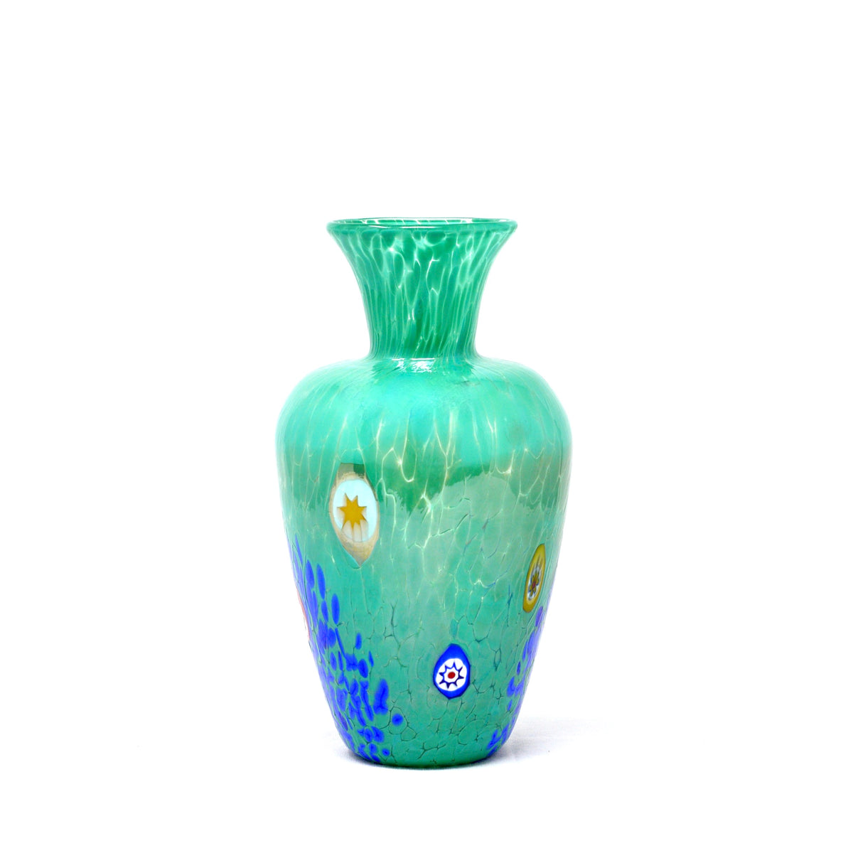 Amphora Large Vase, Handblown Millefiori Murano Glass, Made in Italy - My Italian Decor