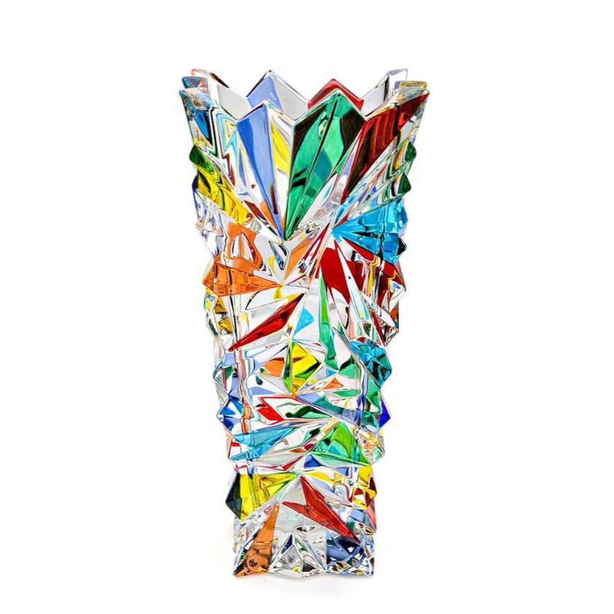 Bolt, Murano Glass Large Painted Vase, Made in Italy at MyItalianDecor