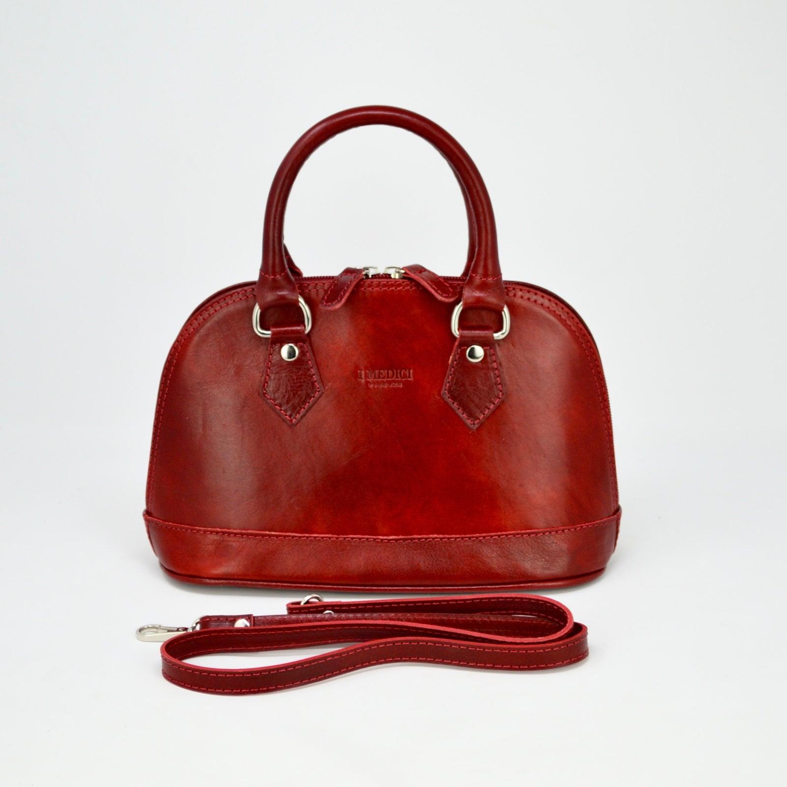 Catherine Top Handles Bag, Italian Leather - MyItalianDecor