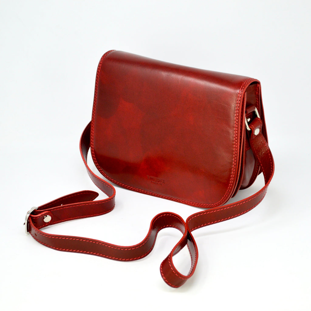 Adjustable Leather Crossbody Strap in Cuoio