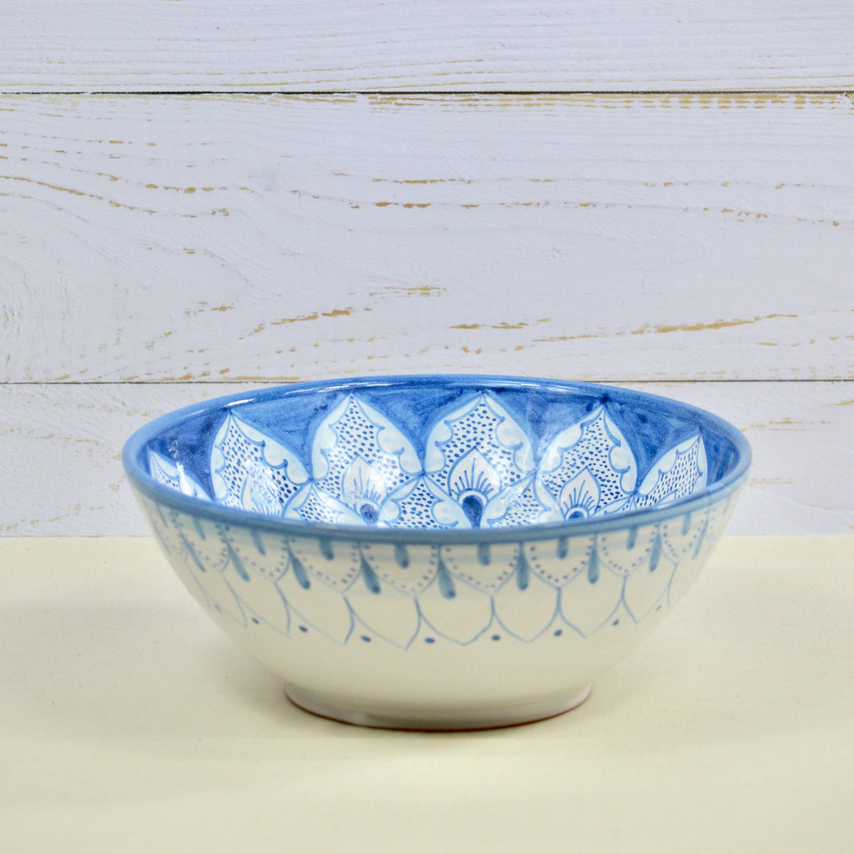Sera Ceramic Round Serving Bowl Made in Deruta, Italy - My Italian Decor