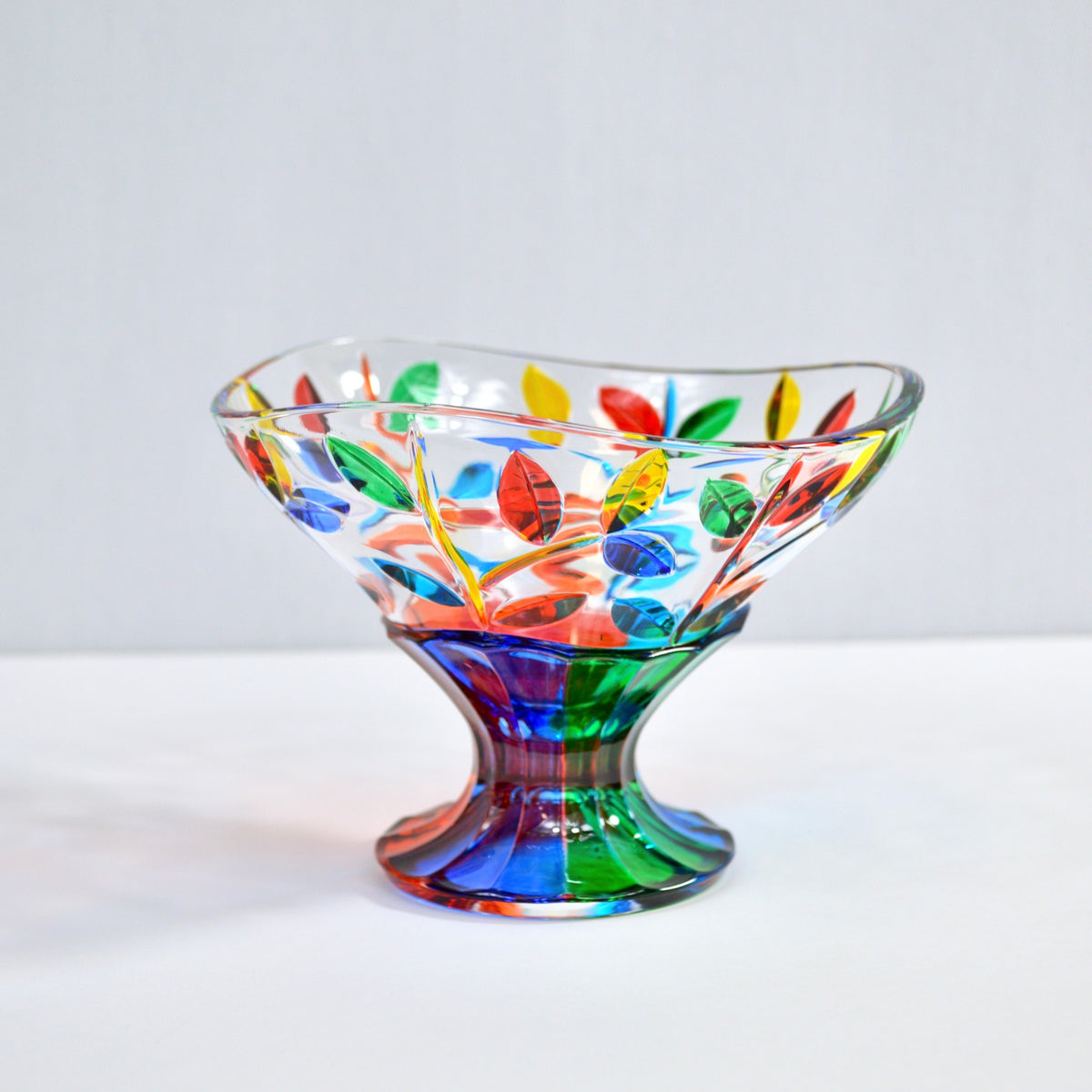Flowervine Compote Bowl - Made &amp; Hand-painted In Italy - My Italian Decor