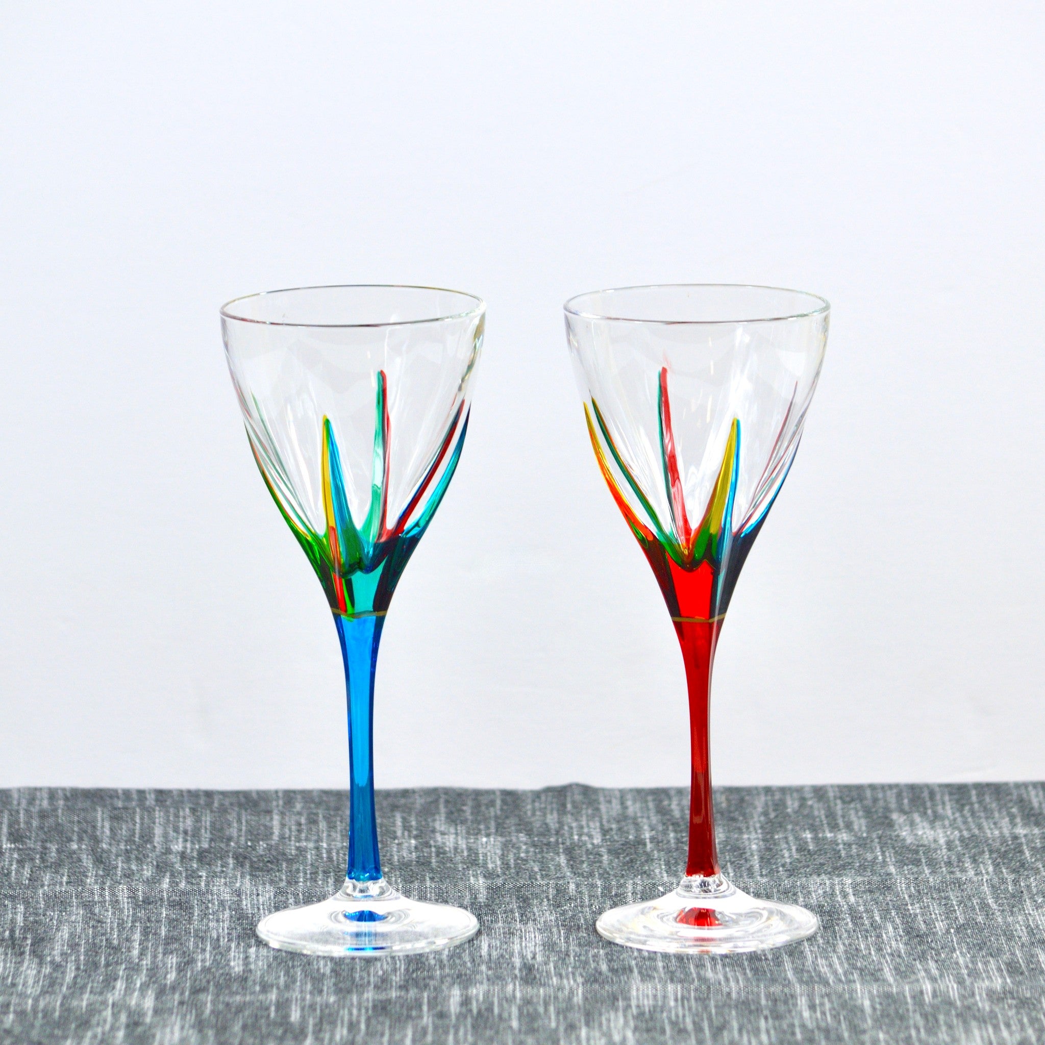 Colored Wine Glass 