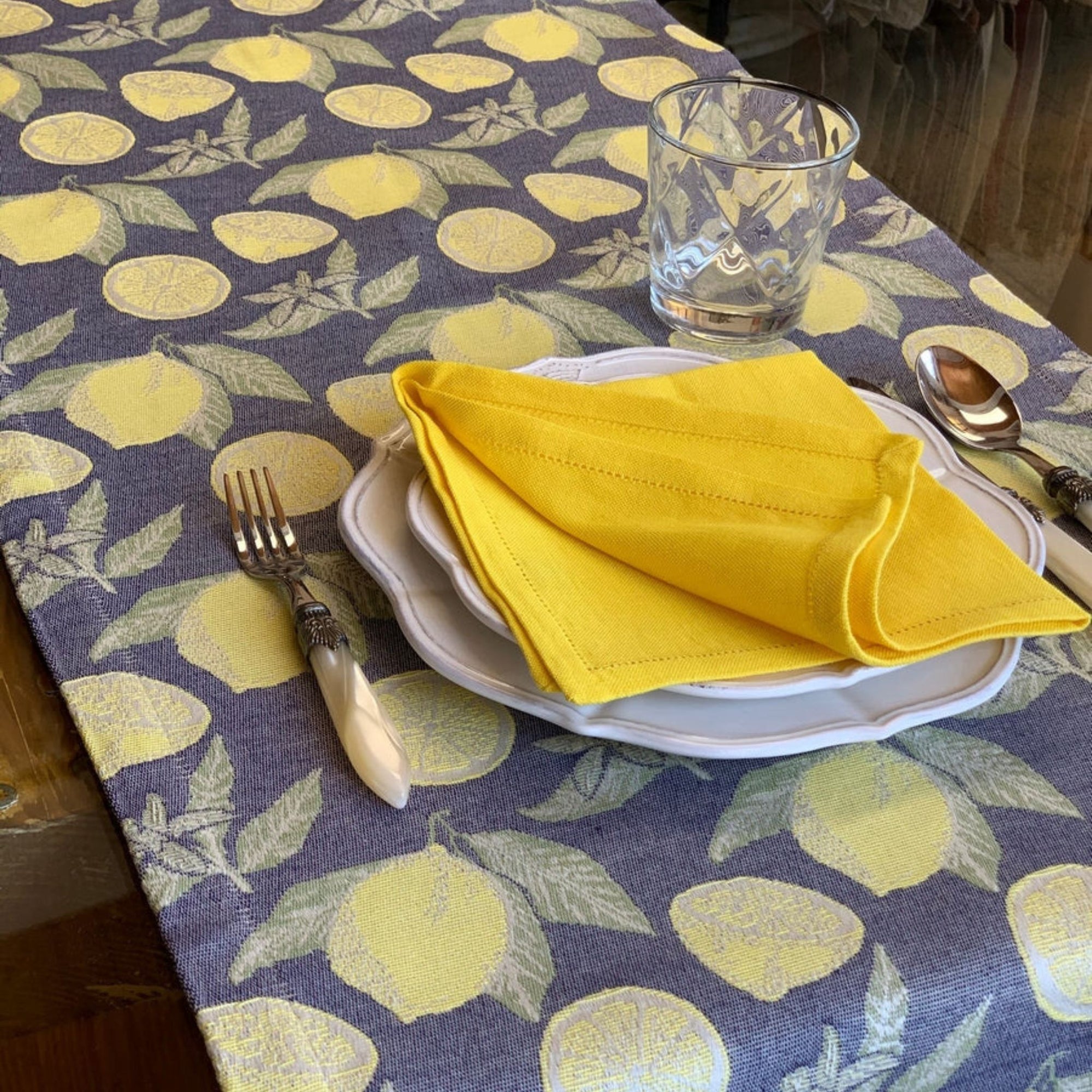 Busatti Lemon Table Runner, Made in Italy - My Italian Decor