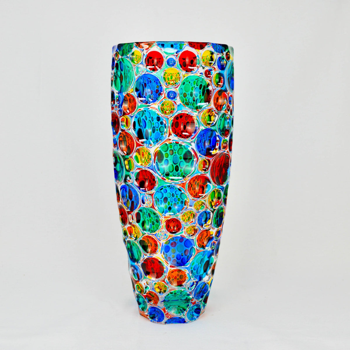 Lisboa Grande Vase, Hand Painted Crystal, Made in Italy - My Italian Decor