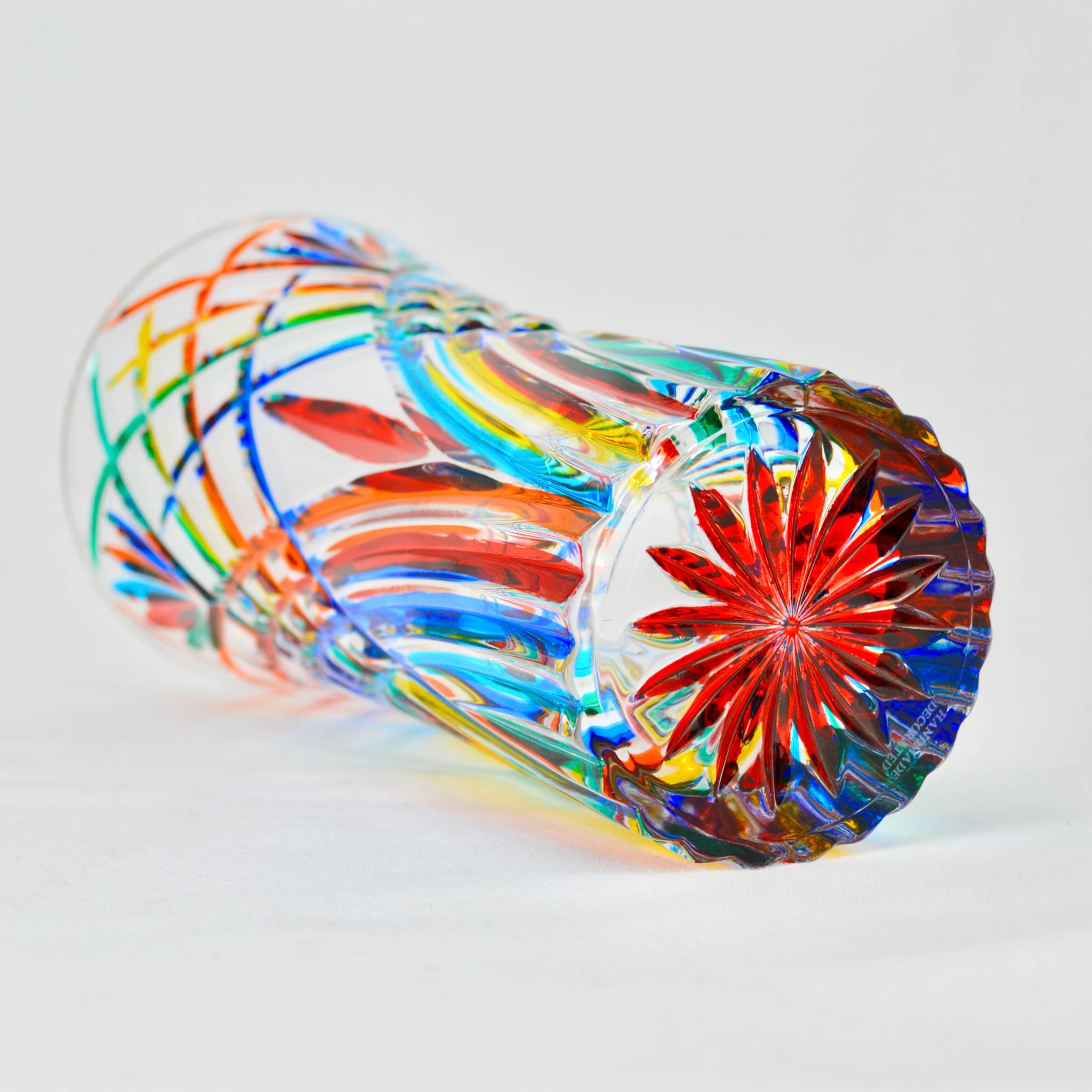 Melodia Luxury Vase, Hand Painted Crystal, Made in Italy - My Italian Decor
