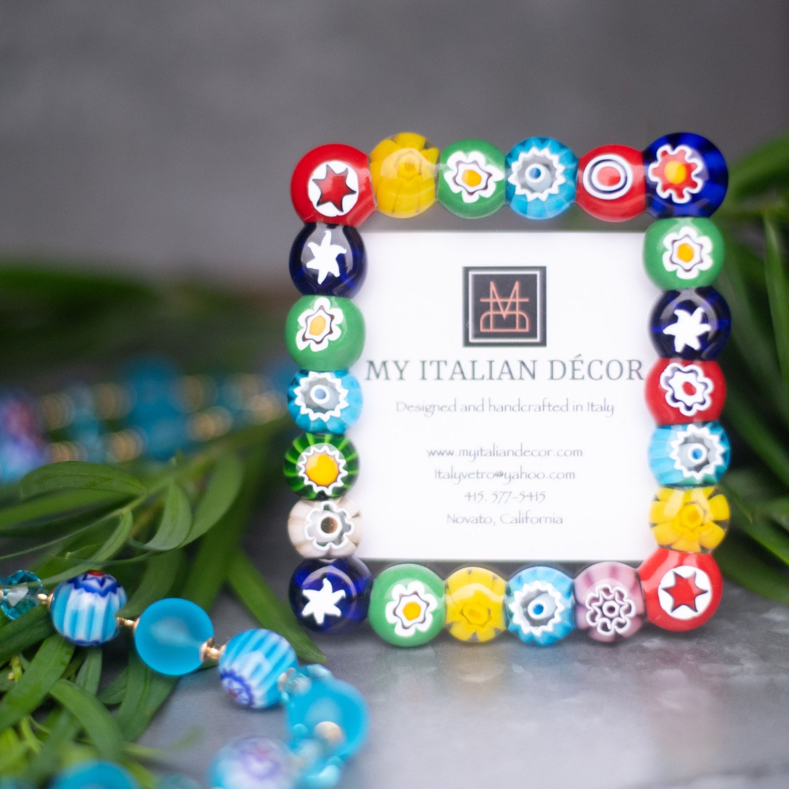 Murano Glass Millefiori Mini Photo Frame - My Italian Decor