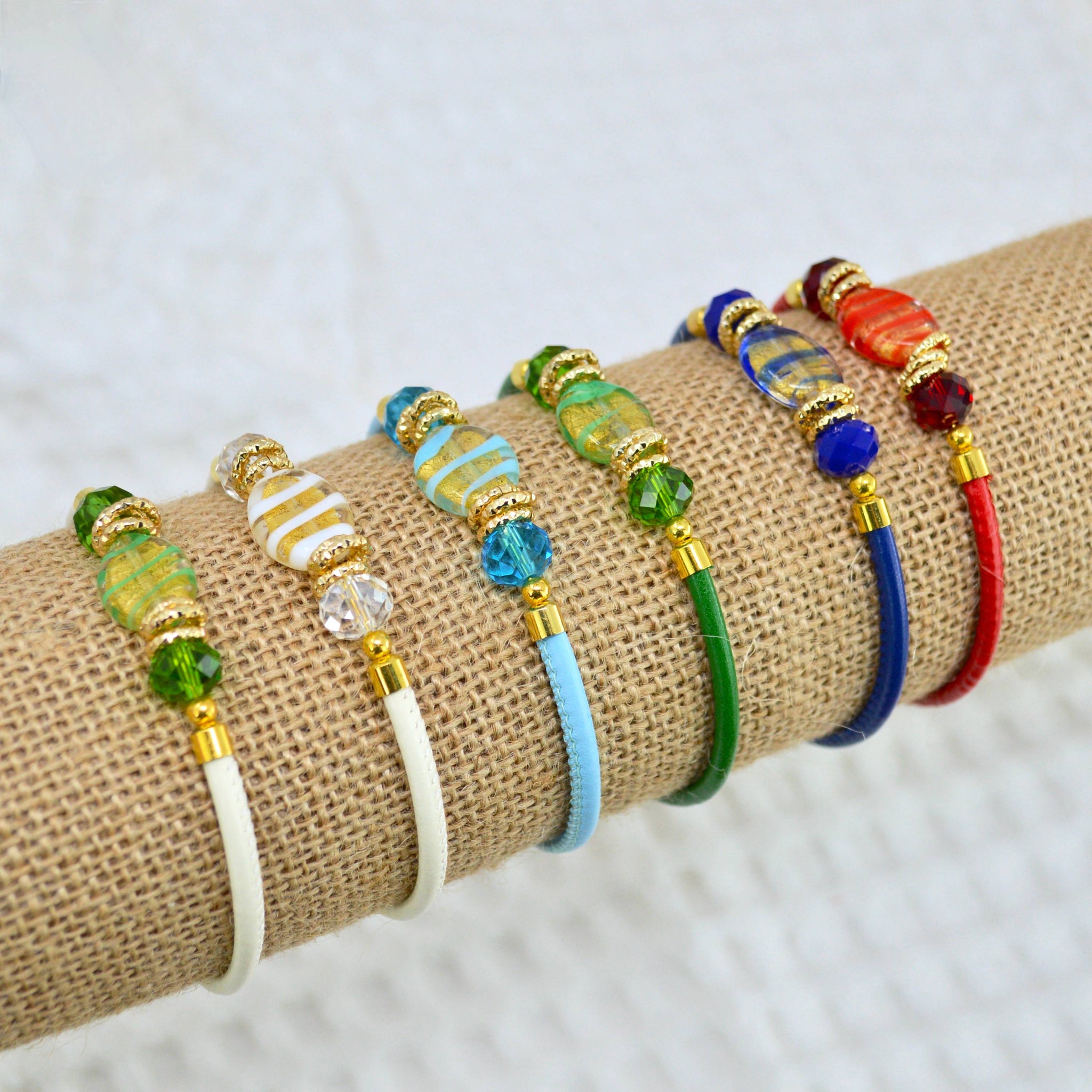 Murano Glass Adelina Beaded Bracelet, Made In Italy - My Italian Decor