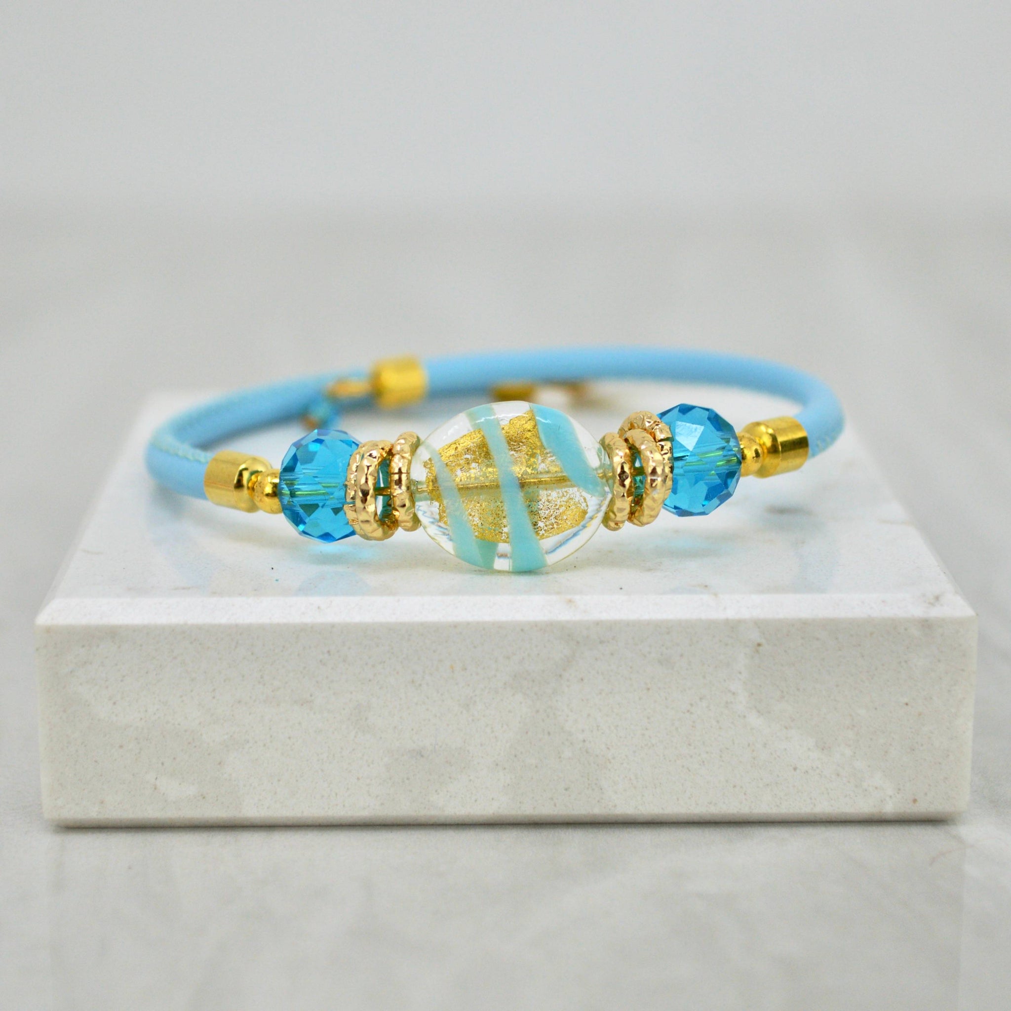 Murano Glass Adelina Beaded Bracelet, Made In Italy - My Italian Decor