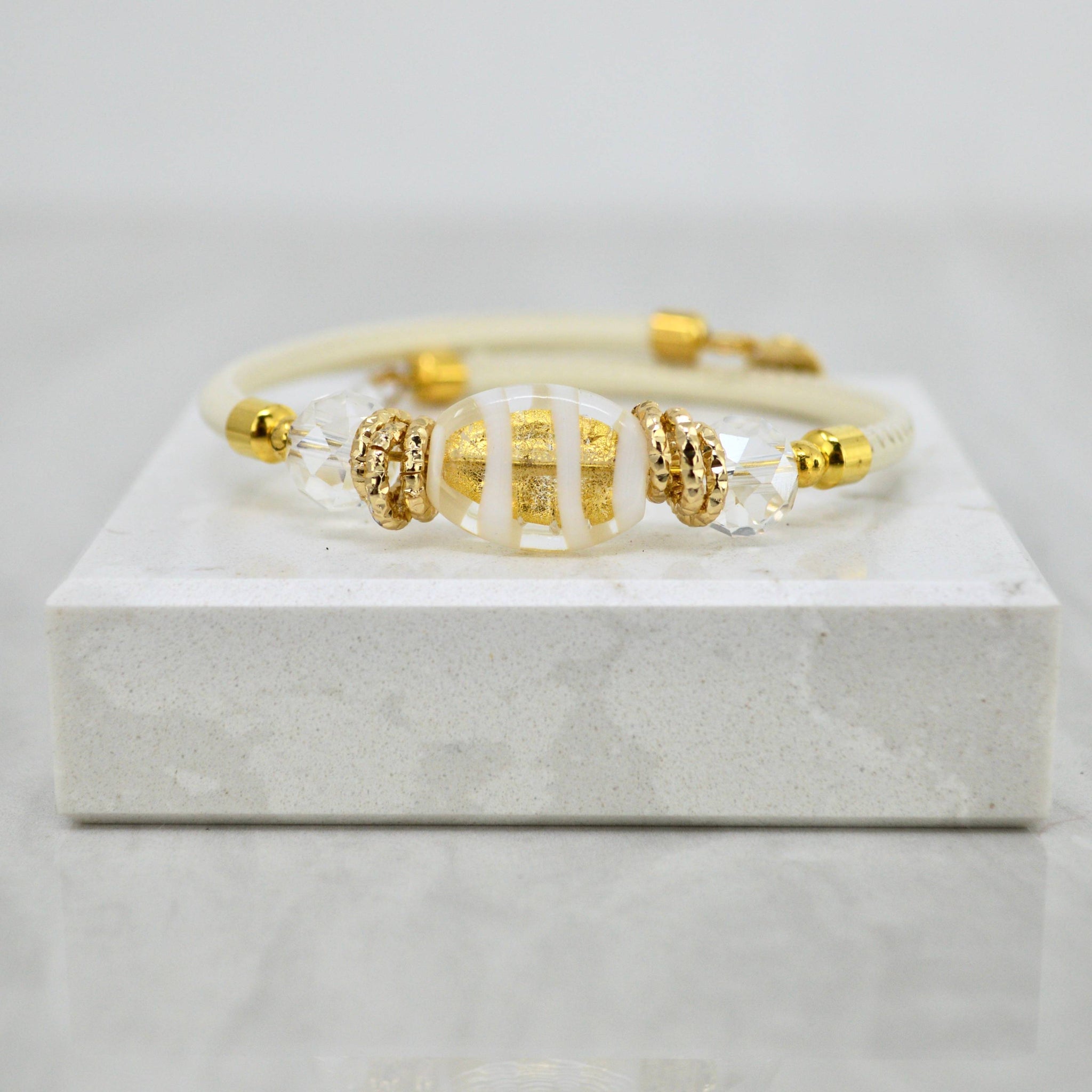 Murano Glass Adelina Beaded Bracelet, Made In Italy - My Italian Decor