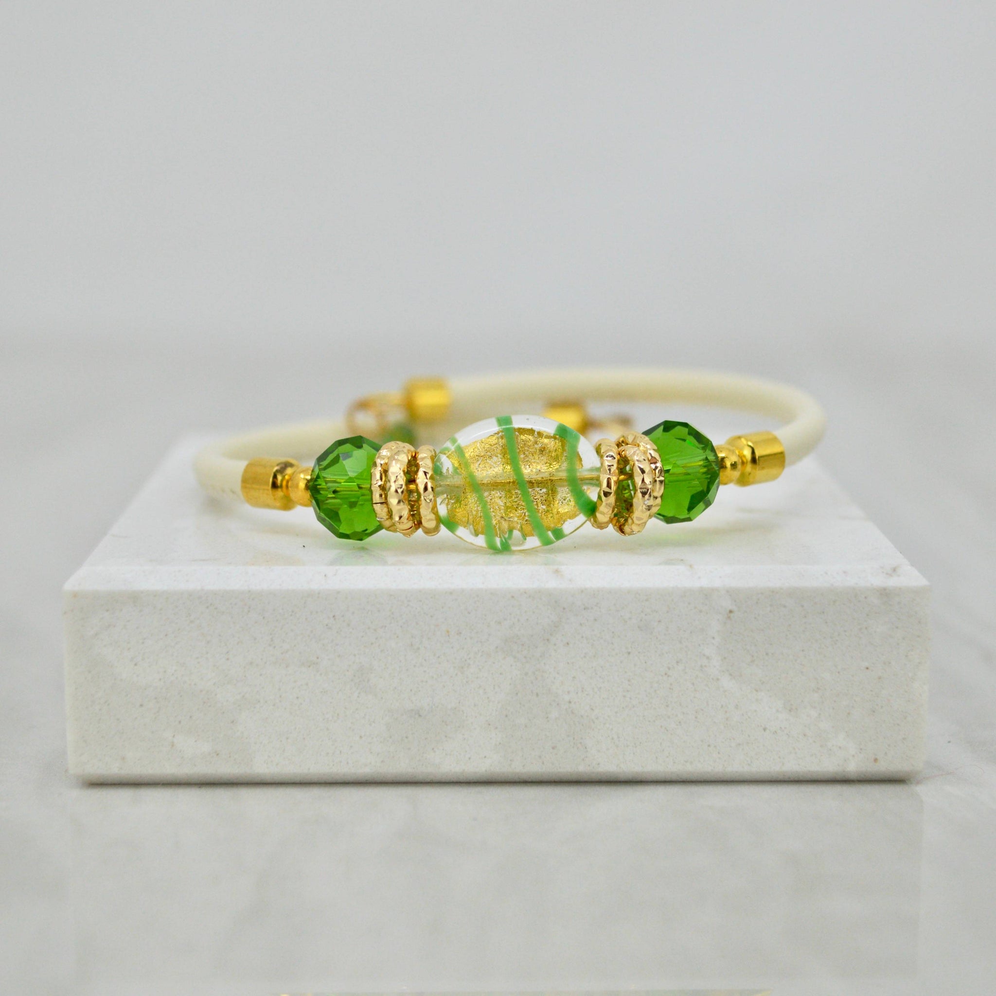 Murano Glass Adelina Beaded Bracelet, Made In Italy - My Italian Decor