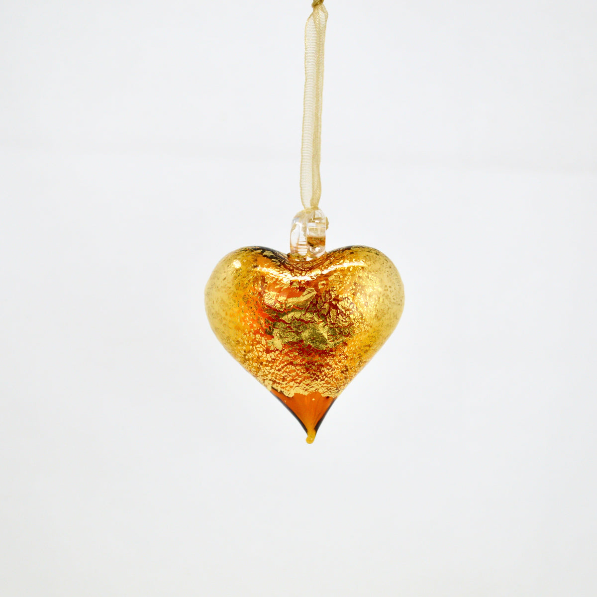 Murano Glass Small Heart Ornament, Made in Italy - My Italian Decor