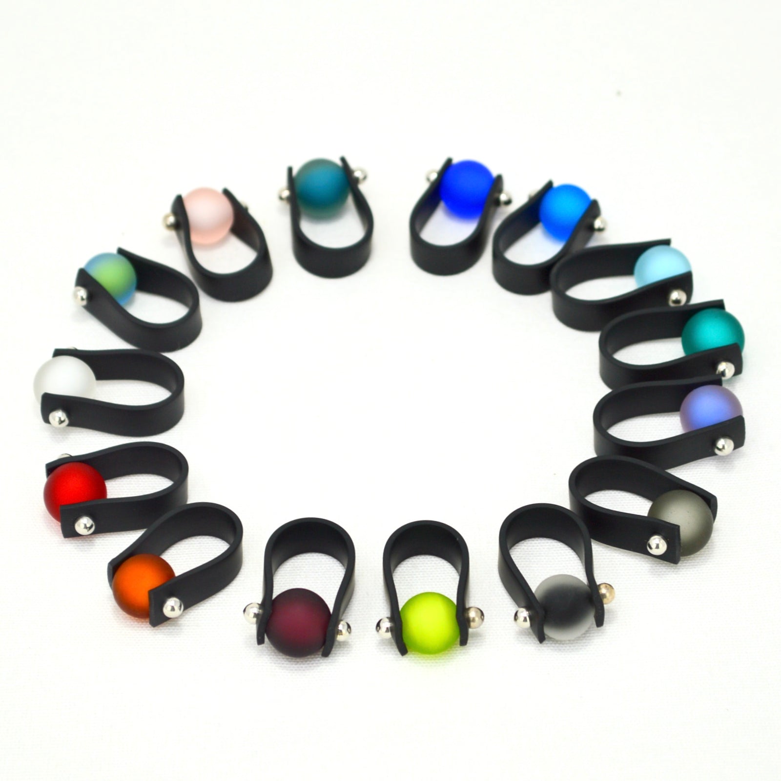 Italian glass rings clearance