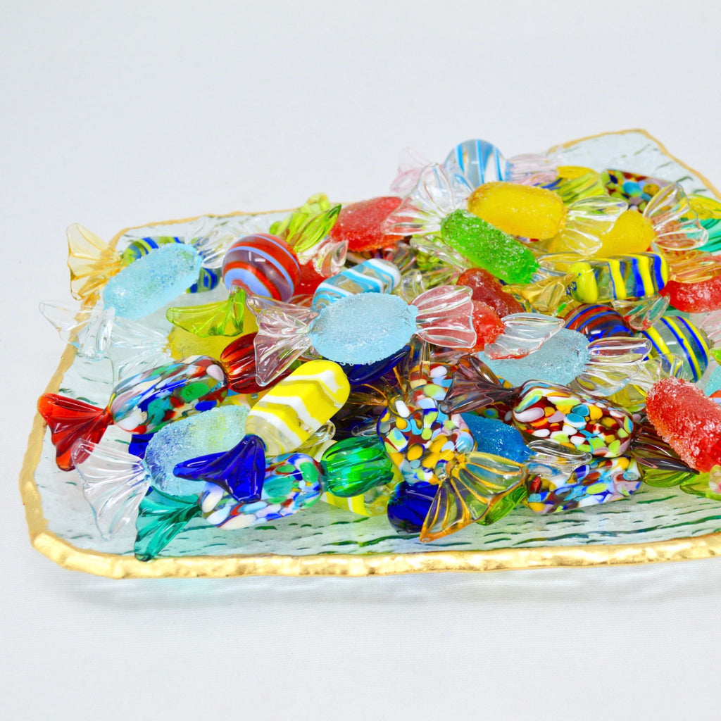 Other, 36 Pieces Of Decorative Glass Candy