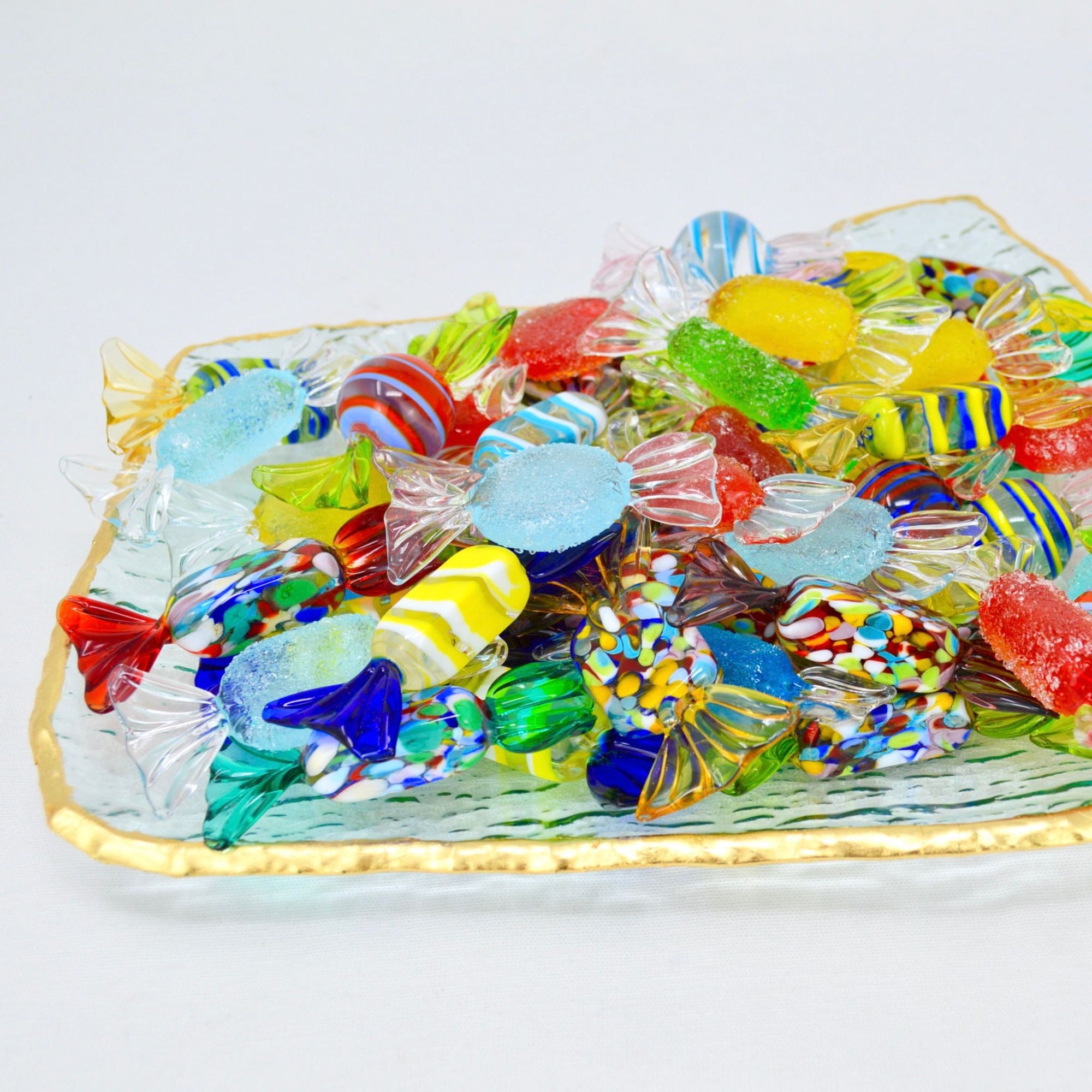 Murano Glass Candy, Classic, Set of 3, 5, or 10 Candies, Decorative Glass Sweets - My Italian Decor