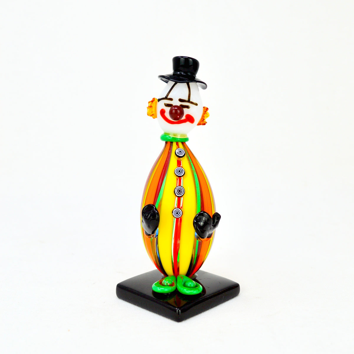 Murano Glass Whimsical Clown Figurine, 6&quot;, Hand Made in Italy - My Italian Decor