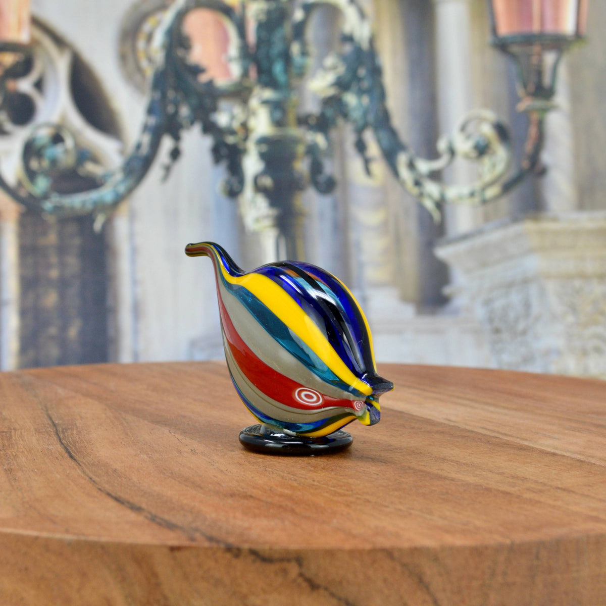 Murano Glass Fish Figurine, Assorted Colors, Hand Made in Italy - My Italian Decor