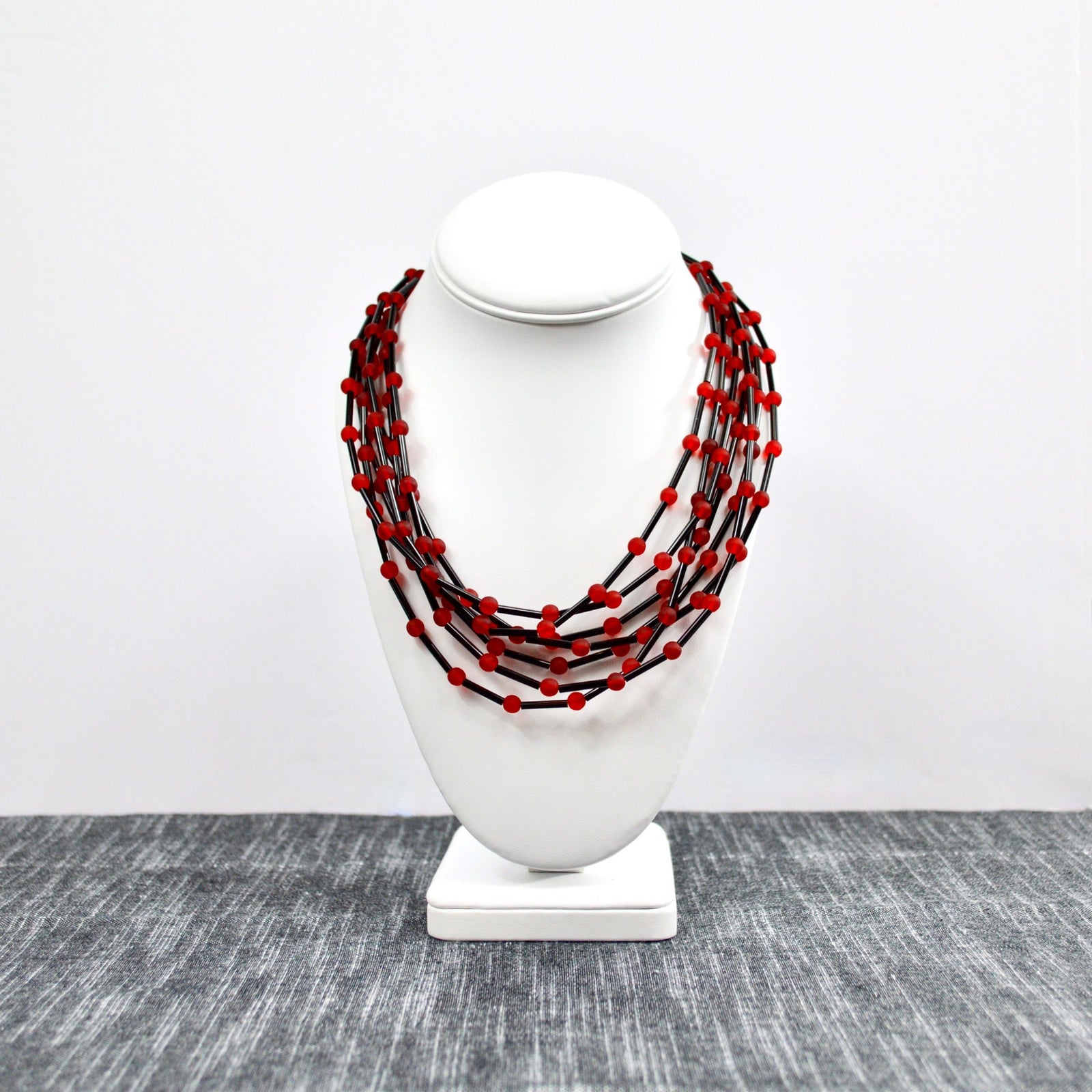 Murano Glass 'Serafina' Beaded Necklace, Assorted Colors, Handmade in Italy - My Italian Decor