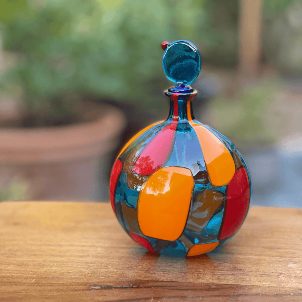 Pazzia Murano Glass Perfume Bottle, Large Round at MyItalianDecor