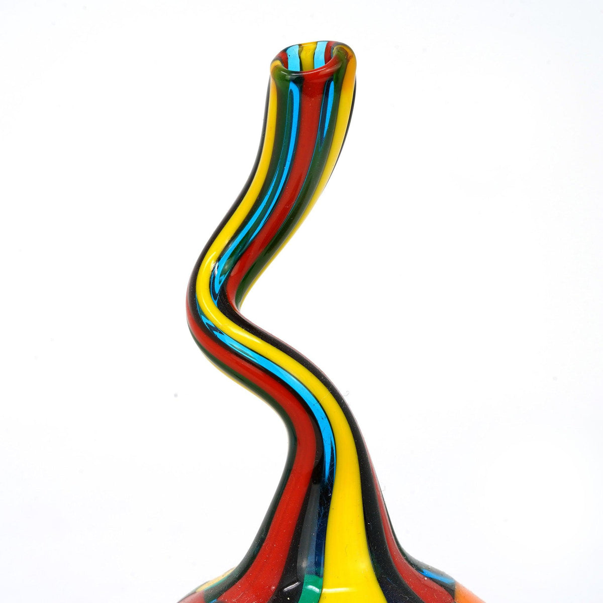Pazzia Murano Glass Authentic Handblown Perfume Bottle, Multi Color Twisted Neck - MyItalianDecor