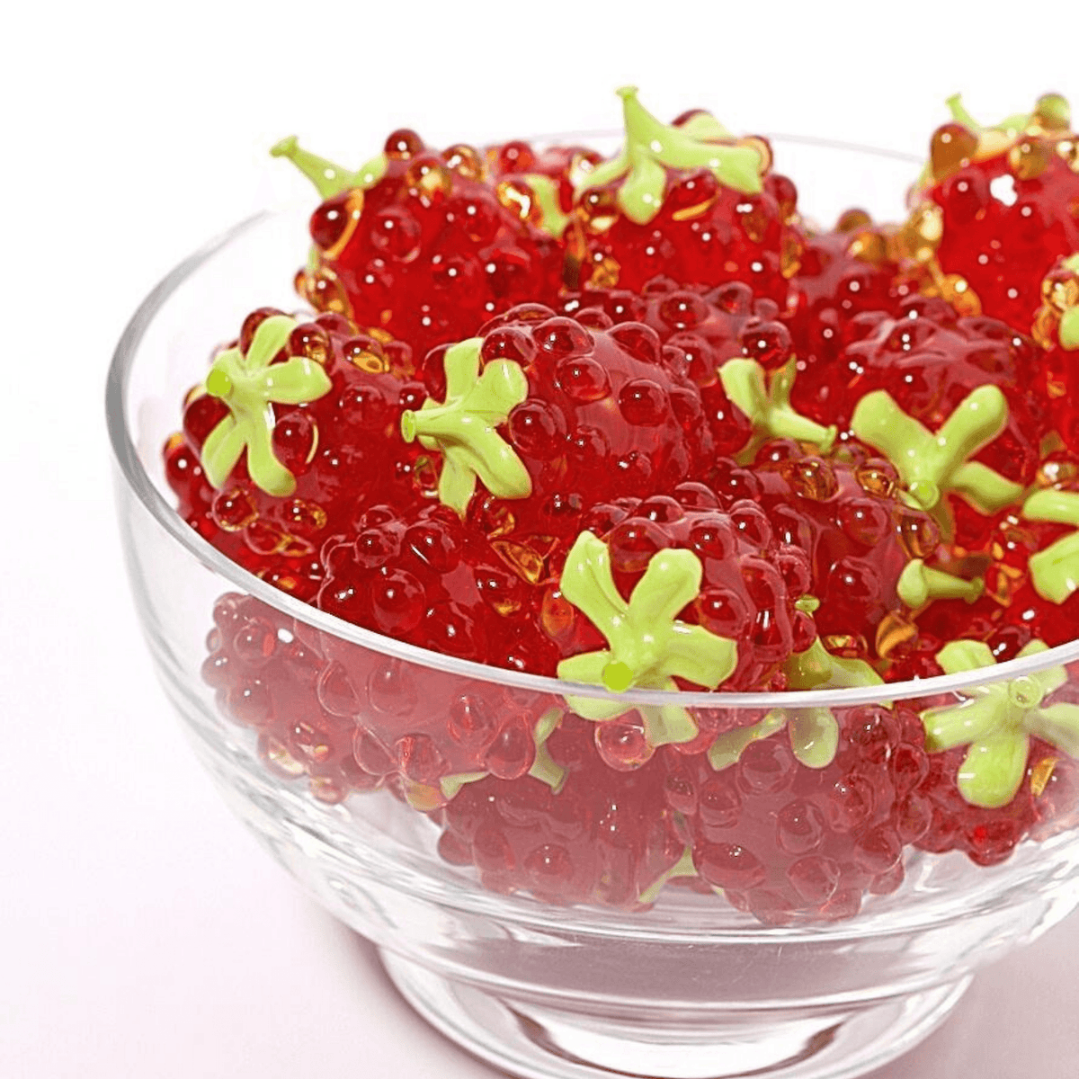 Murano Glass Berries, Raspberries, Set of 3 at MyItalianDecor