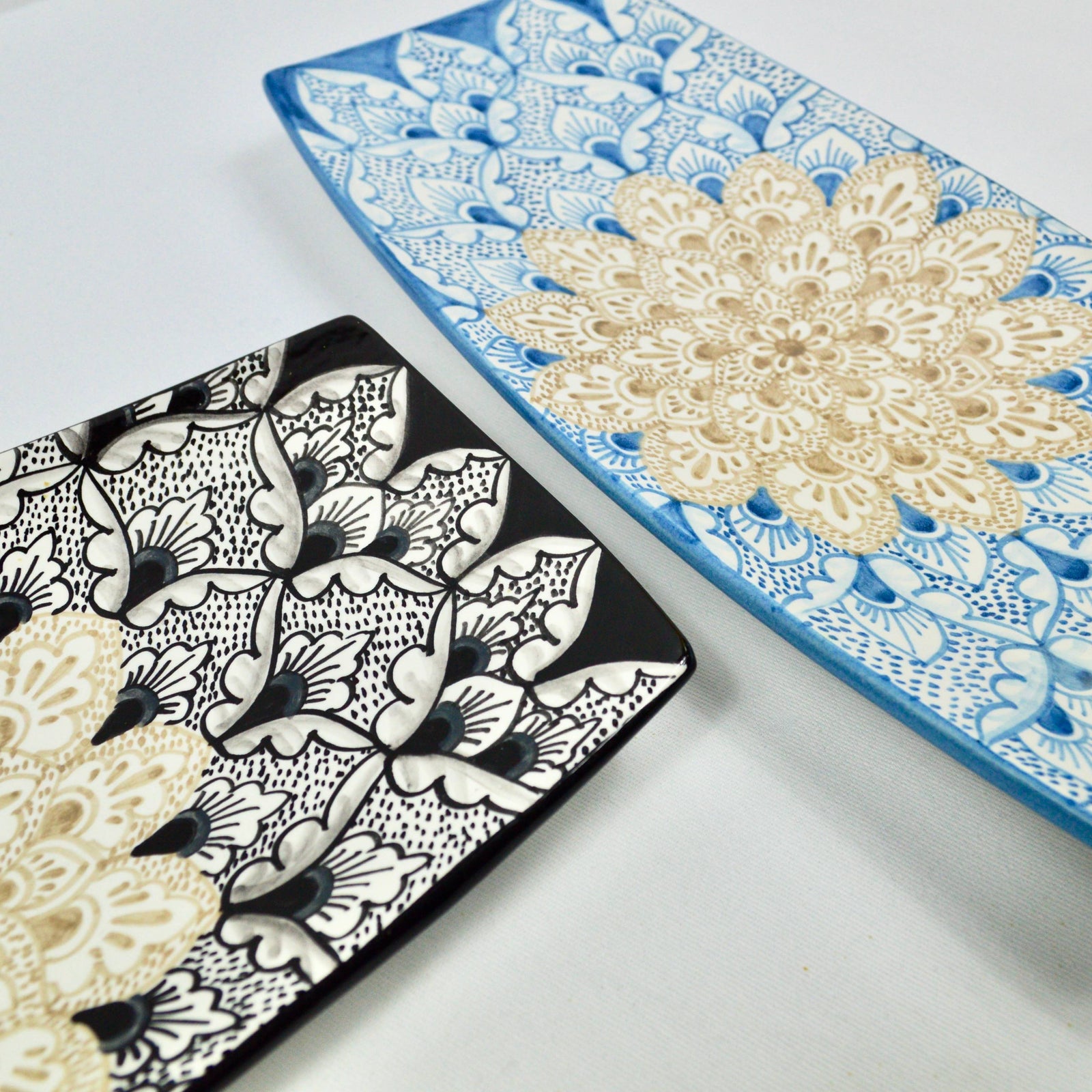 Sera Italian Ceramic Rectangle Serving Plate, Made in Deruta - My Italian Decor