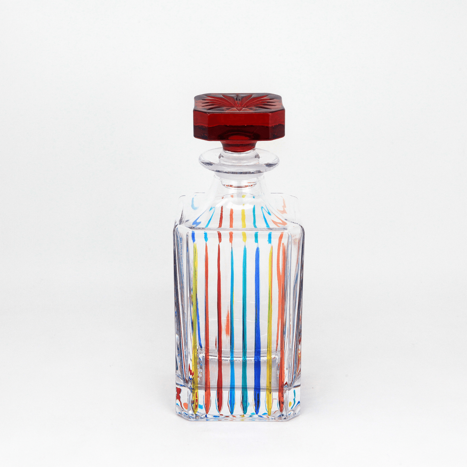 Timeless Decanter, Hand Painted Crystal, Made in Italy at MyItalianDecor