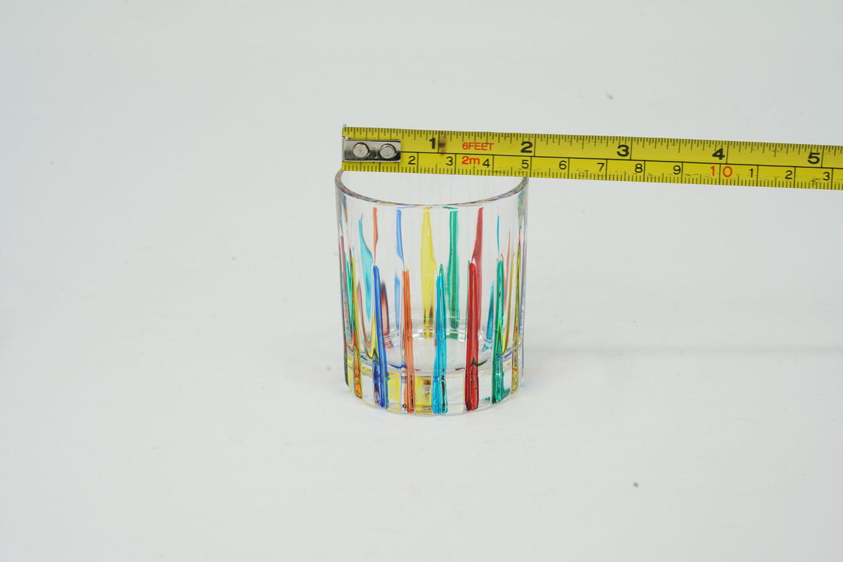Timeless Shot Glasses, Hand-Painted Italian Crystal, Set of 6 - MyItalianDecor