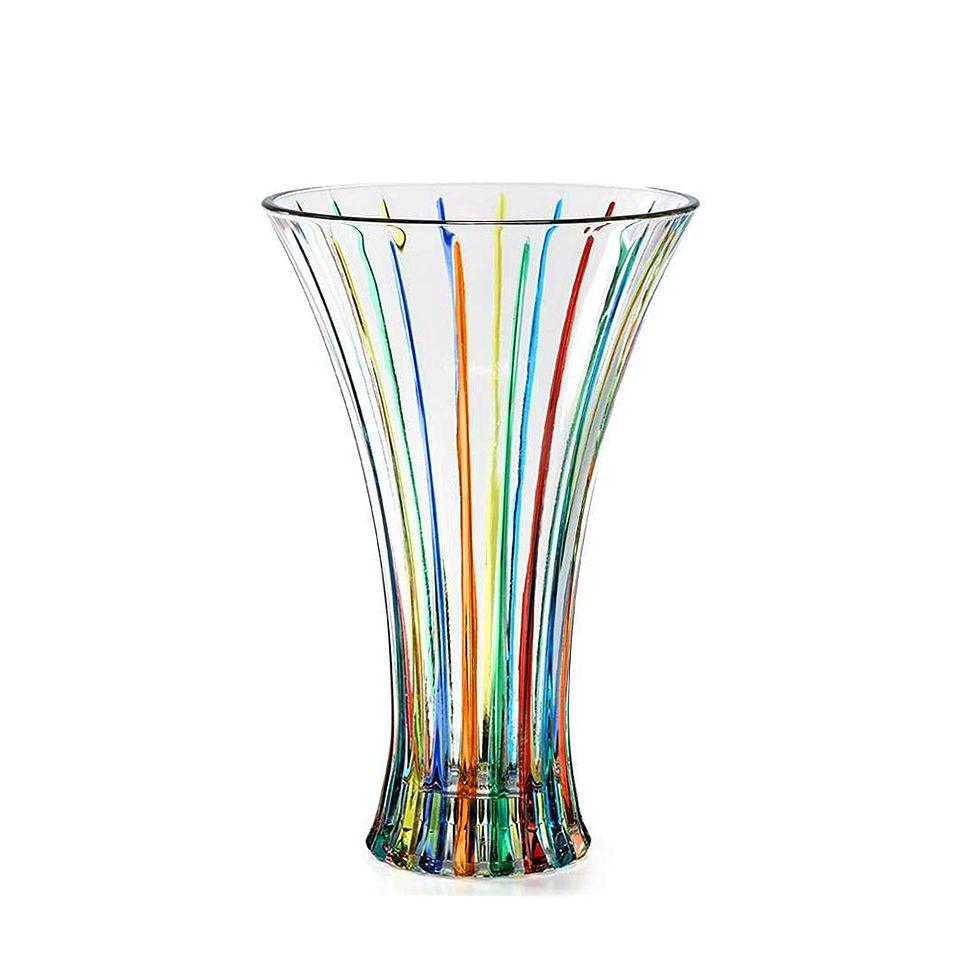 Timeless Luxury Vase, Hand Painted Crystal, Made in Italy at MyItalianDecor