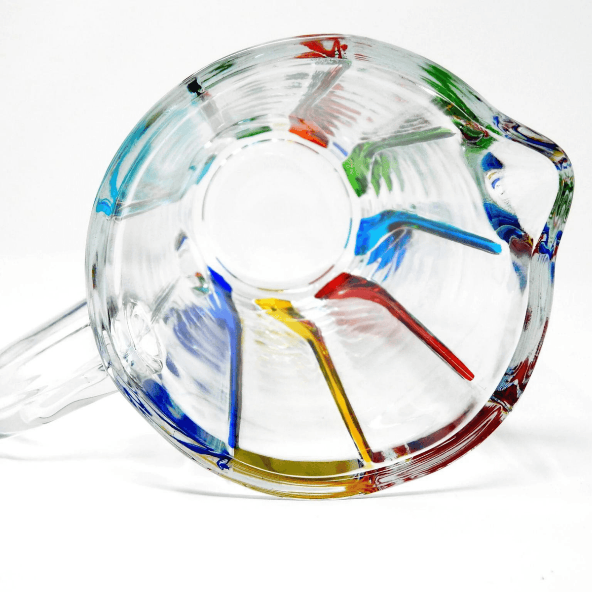 Trix Hand-Painted Italian Crystal Drink Pitcher at MyItalianDecor