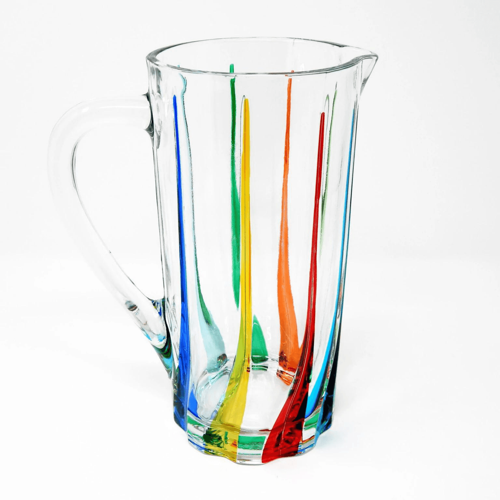 Trix Hand-Painted Italian Crystal Drink Pitcher at MyItalianDecor
