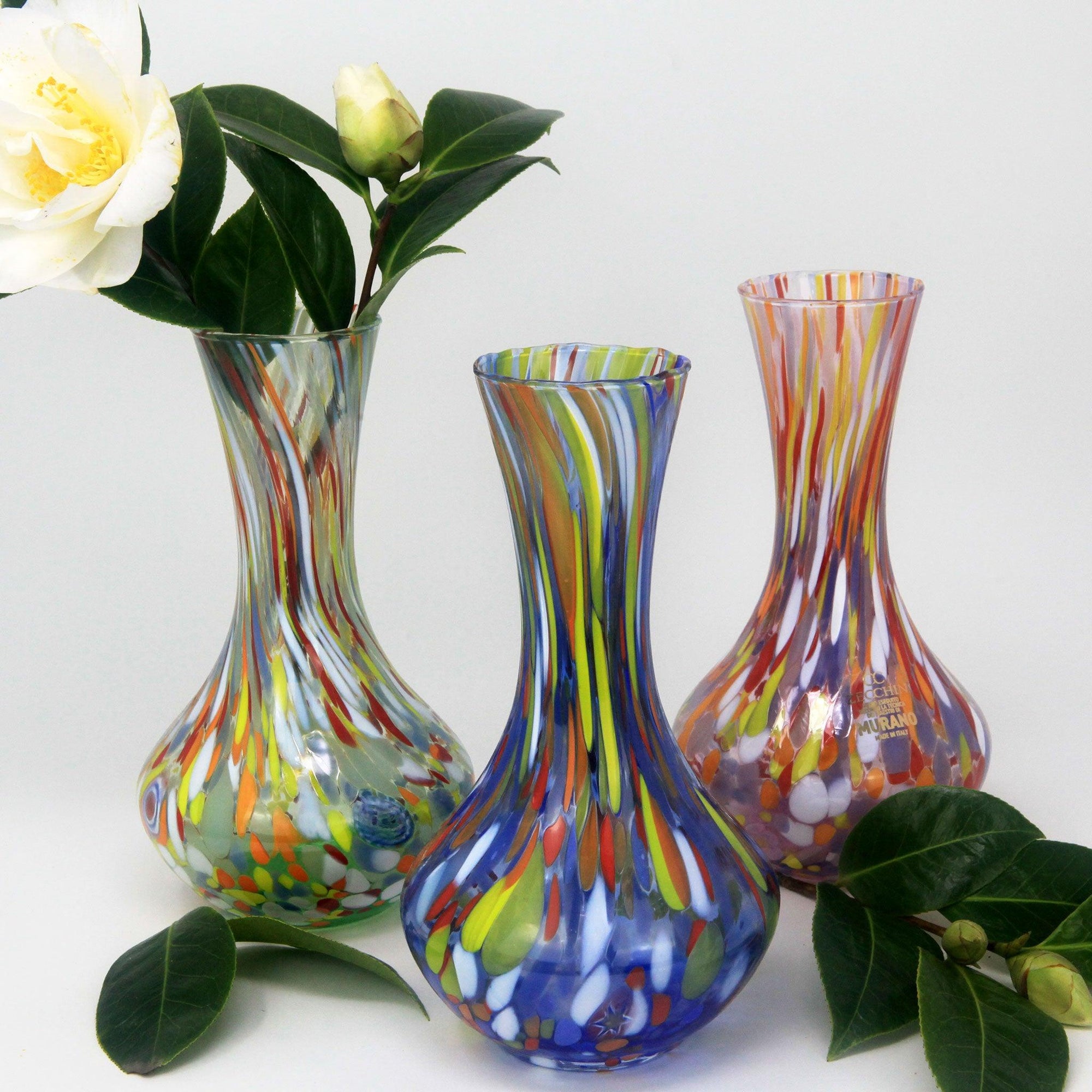 Murano Glass Tulip Vase, Made in Italy at MyItalianDecor