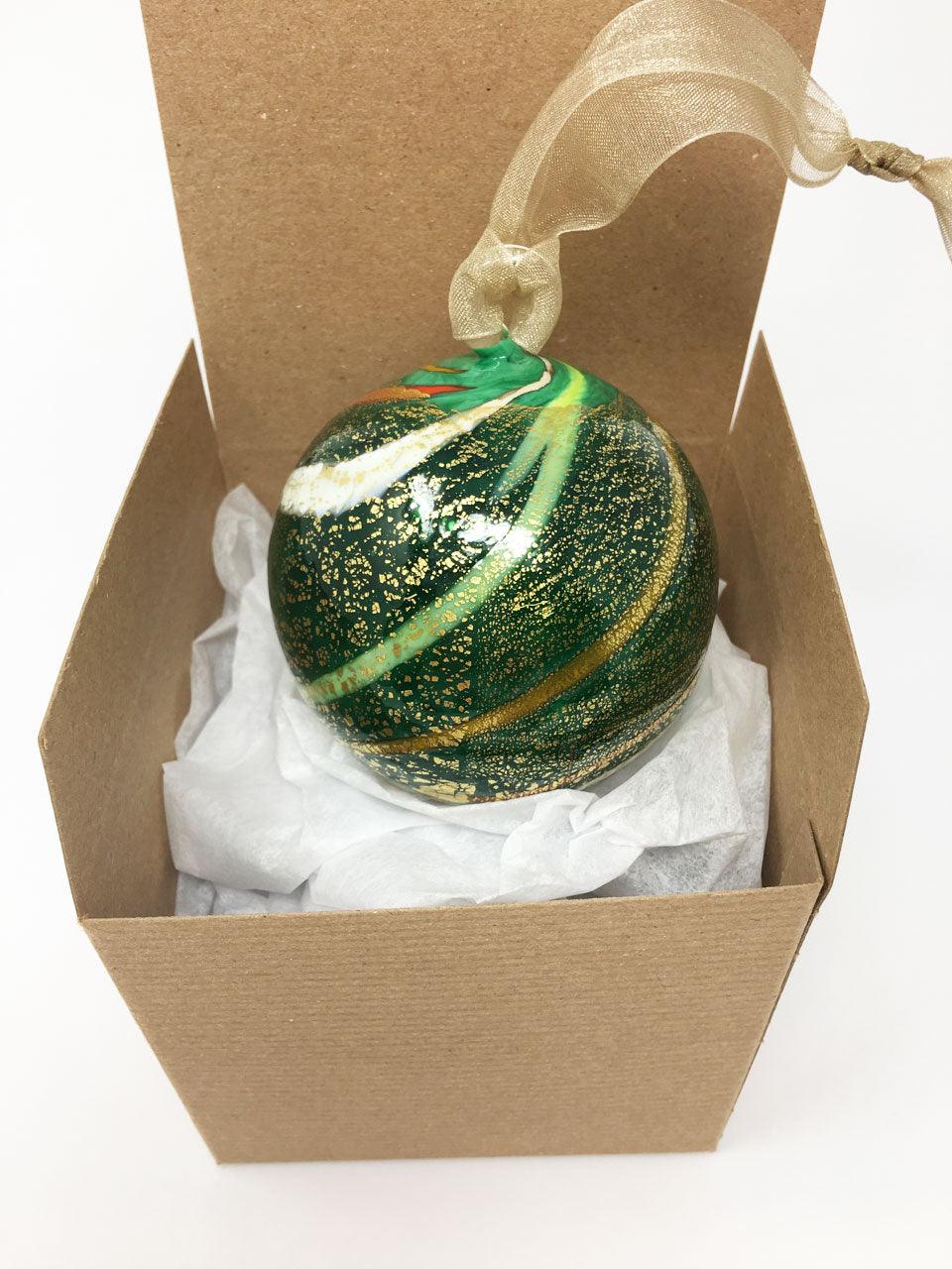 Vento Murano Blown Glass Holiday Ornament, Multiple Colors, Opaque - MyItalianDecor